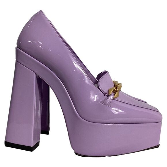 Jimmy Choo Diamond Tilda Platform Pumps in Purple Leather